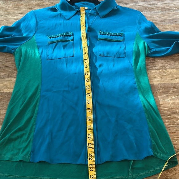 Elie Tahari Silk Blouse size sp - Picture 10 of 12